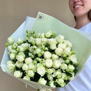 Букет из 9 кустовых роз "Мисс Бомбастик" 