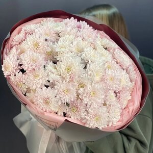 Букет из 9 веток кустовой хризантемы 